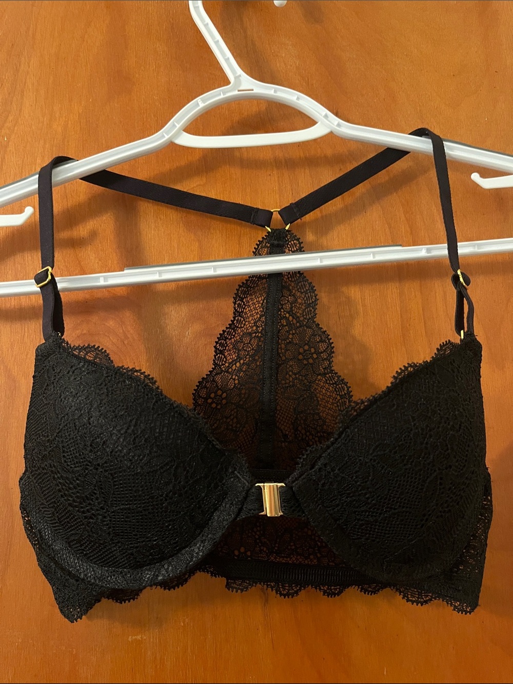 Black Lace Racerback Push-Up Bra - Women Intimates & Sleepwear